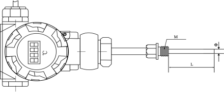  SBXW-5D工业数显温度变送器（电池供电）(图3)