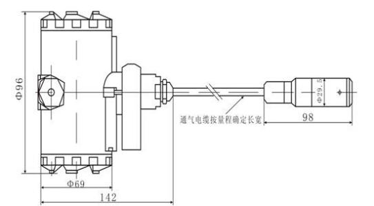 CYB31-601分体式投入液位变送器(图2)