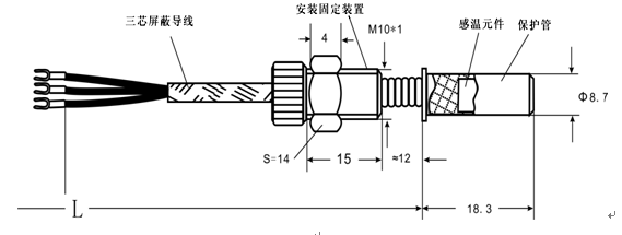 WZPM-201端面铂电阻(图2)