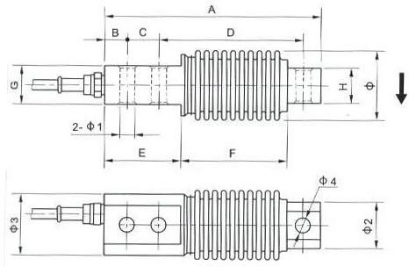 PE－7型波纹管称重传感器(图2)