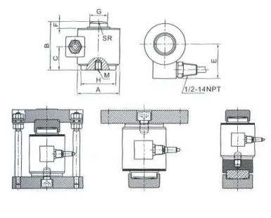 CP－1柱式称重传感器(图2)