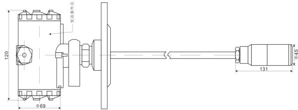 CYB31-602L法兰安装数显液位变送器(图3)