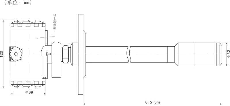 CYB31K铠装式液位变送器(图2)